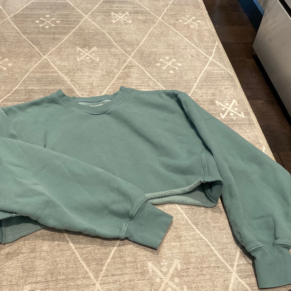 Aritzia TNA Cozy AF Fleece Crop Sweatshirt